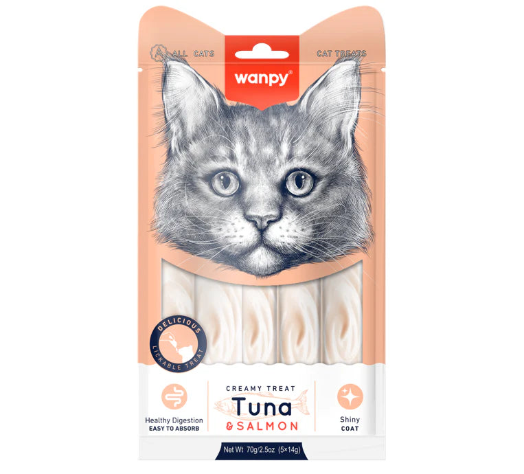 Wanpy Cat Creamy Treat Tuna & Salmon Flavor