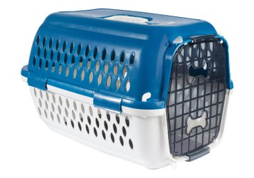 Orientpet Blue & off white Pet Carrier Crate (52x34x35cm)