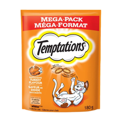 Temptations Mega Pack Cat treats with Turkey Flavor 180G