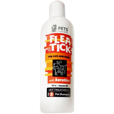 Pets Republic Flea & Tick Shampoo 500Ml - Keratine