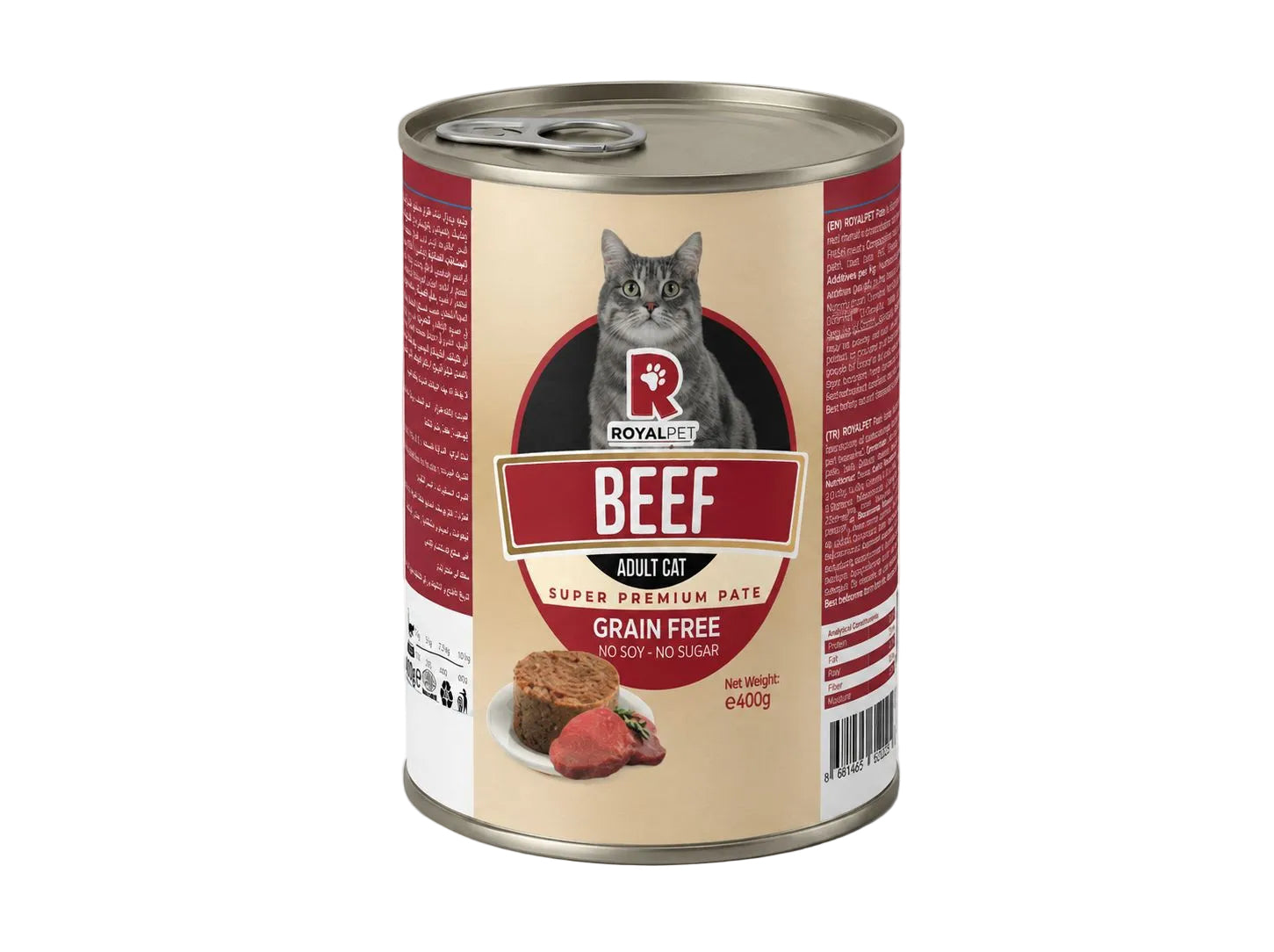 Royal Pet Cat Wet Food Pate with Beef 400G