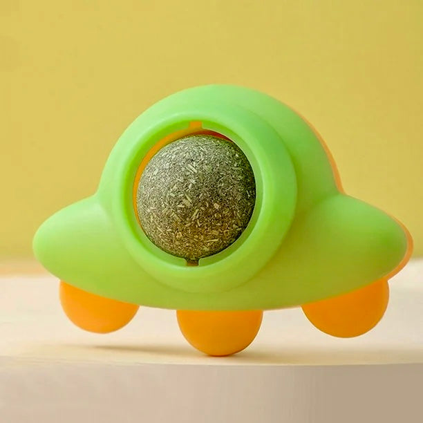 Wall Catnip Interactive Toy – Rolling Ball Chew Toy for Cats