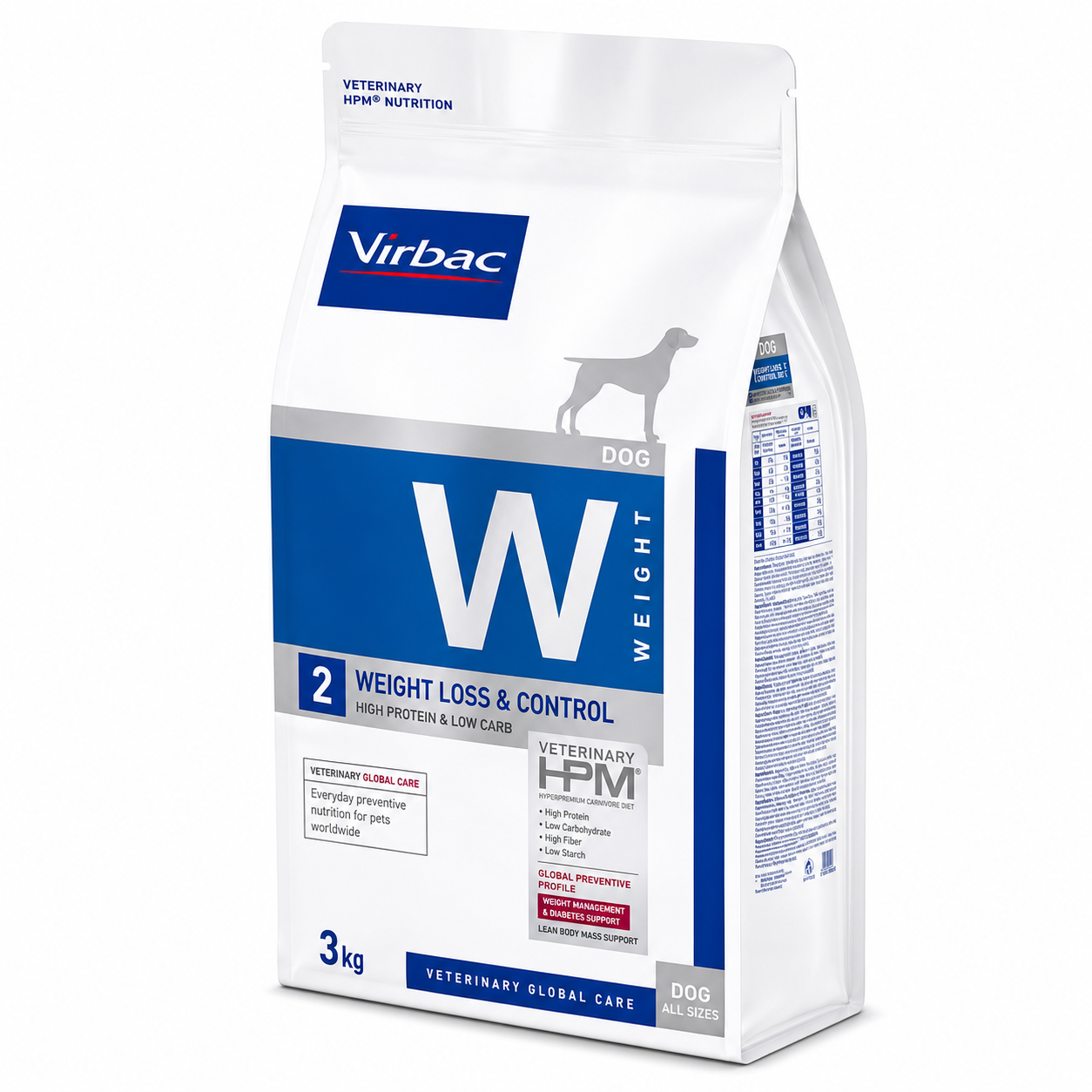 Virbac Veterinary HPM Dog W1 Weight Loss & Diabetes