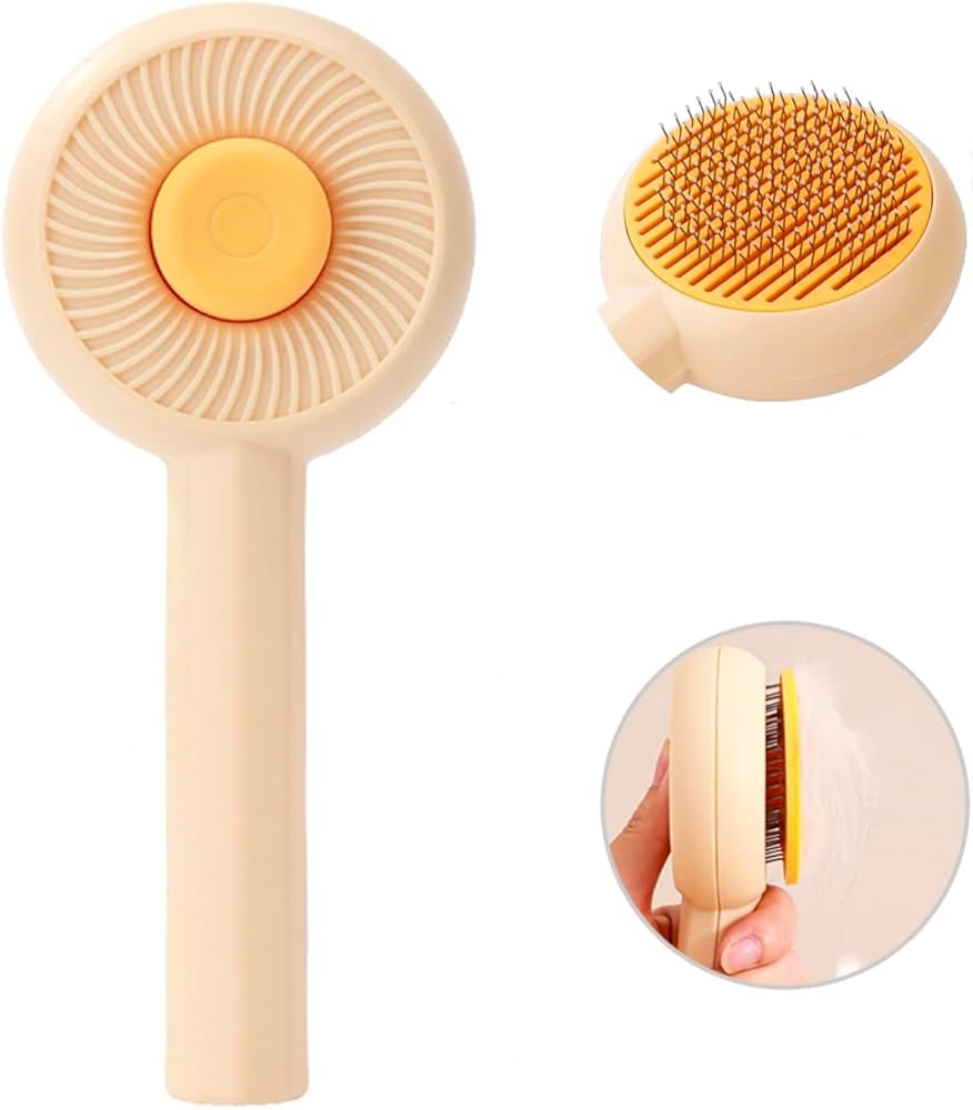 Pet Brush Self Cleaning for Cats & Dogs