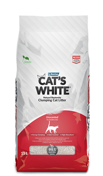 Cat's White® UnScented Clumping Cat Litter For Sensitive Cats