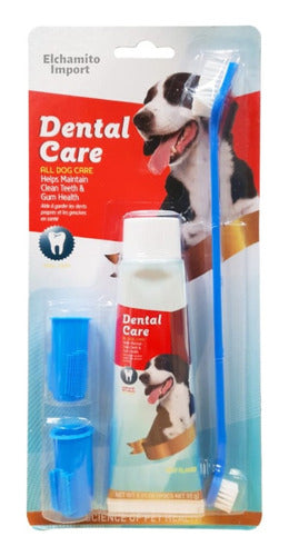 Dog Dental Care Kit – Toothpaste & Toothbrush Set with Finger Brushes 95G
