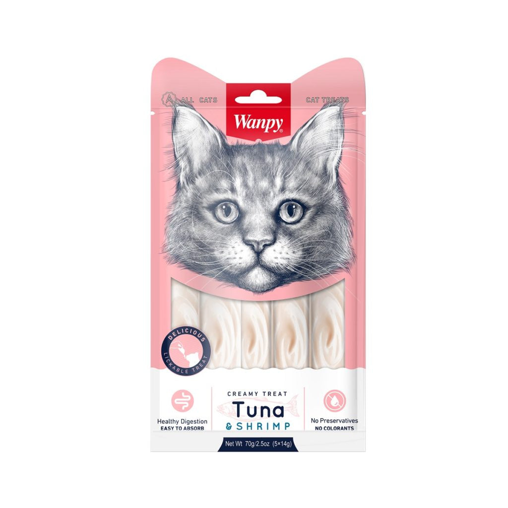 Wanpy Cat Creamy Treat Tuna & Shrimp Flavor