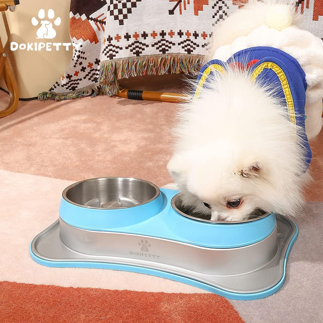 Pet Double Bowl for Food & Water