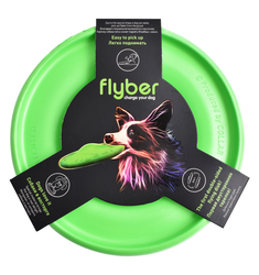 Flyer Dog Toy by Flyber - Floating Disc Toy 9-inch for Outdoors and Indoors Games.