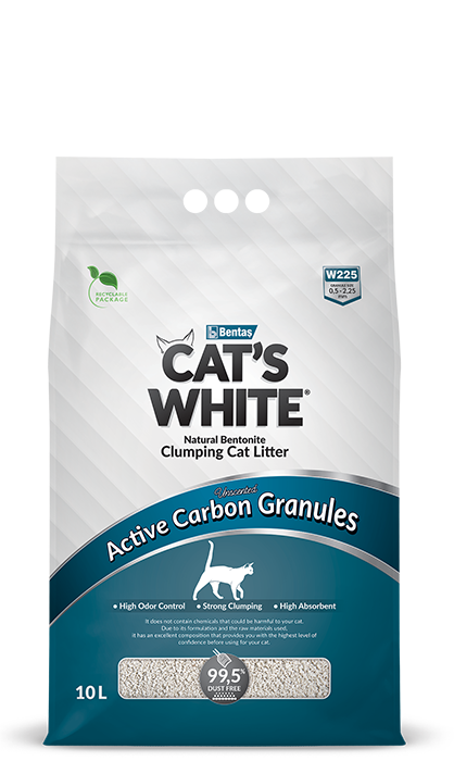 Cat’s White Clumping Active Carbon Granules 10L