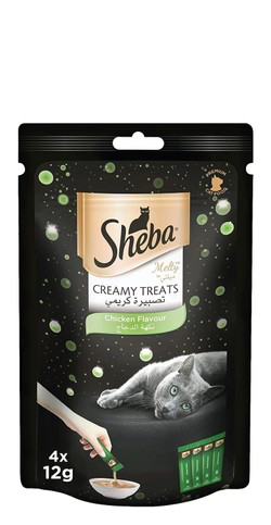 Sheba Melty Mixed Creamy Treats Chicken Flavor 4x12G