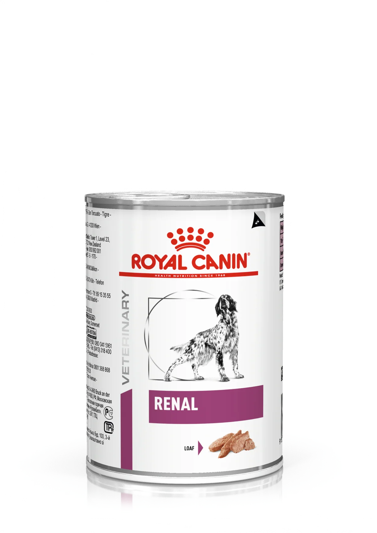 Royal Canin RENAL Loaf 410G - wet food diet tailored to help support adult dogs with Chronic Renal Insufficiency