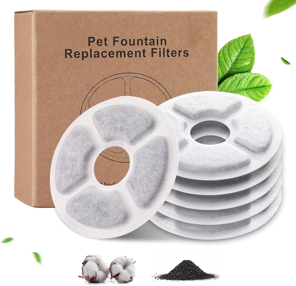 Cat Water Fountain Filters 12 PCS Pet Fountain Replacement Filters