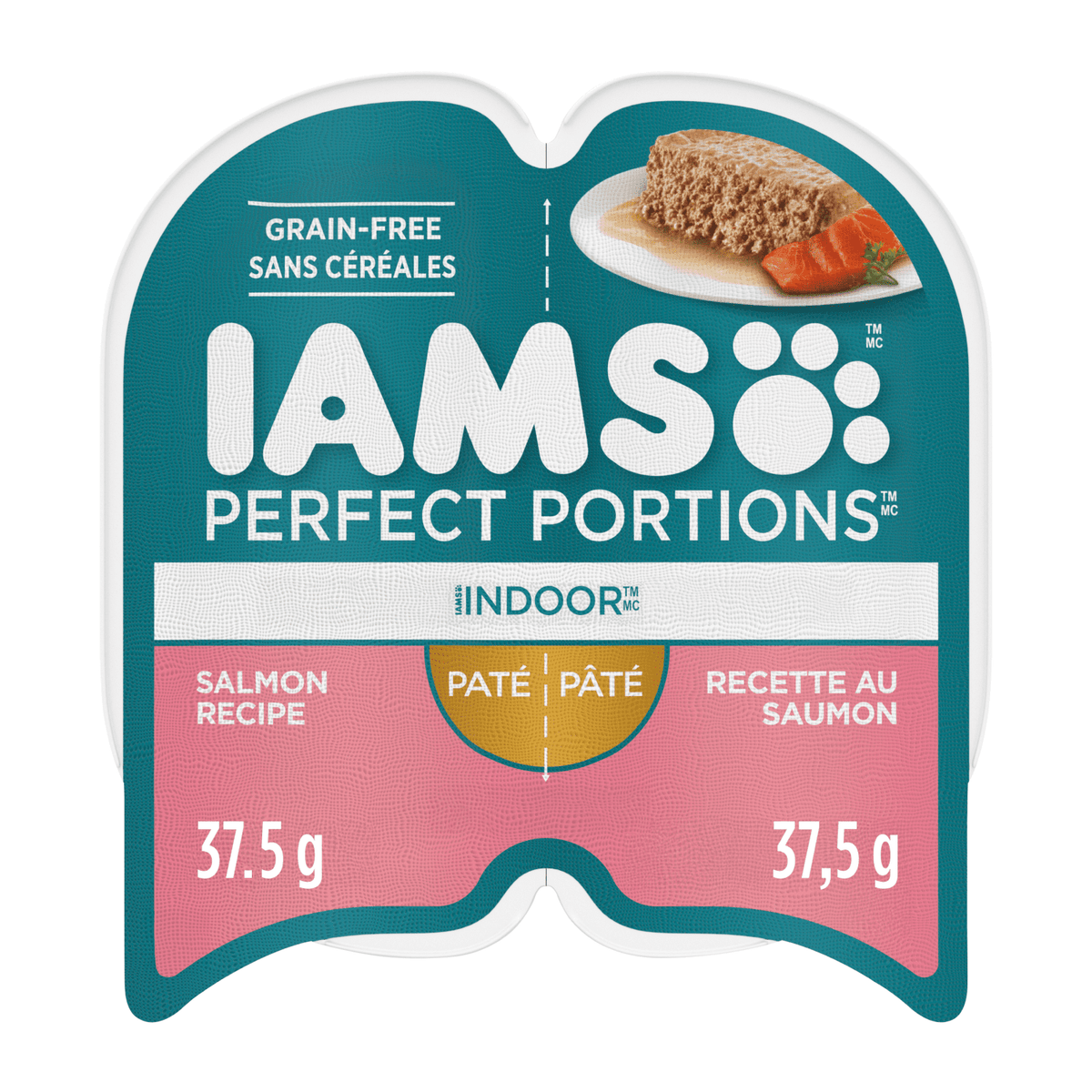 IAMS™ PERFECT PORTIONS™ Healthy Indoor Adult Wet Cat Food Salmon Paté 75G