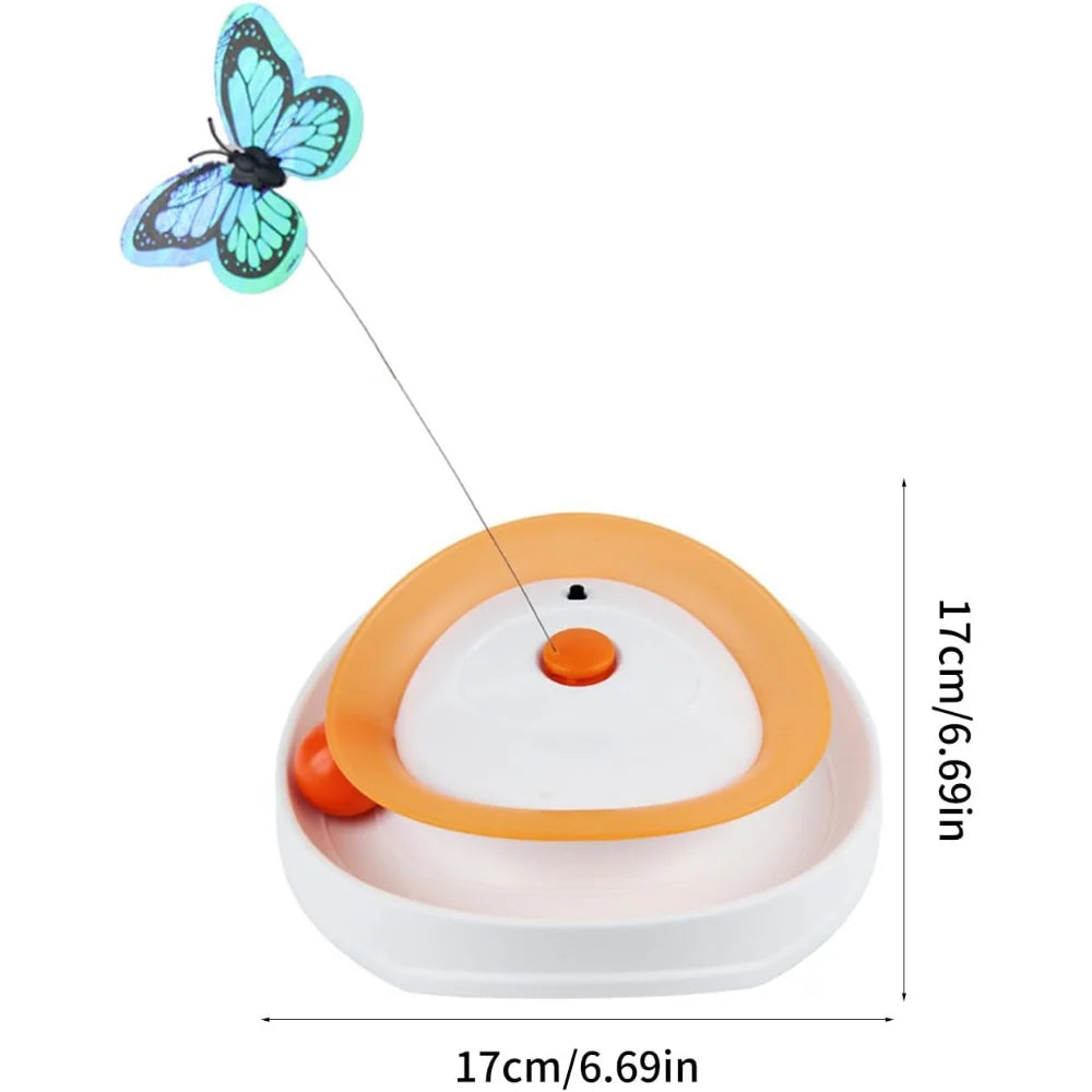Nunbell Cat Toy Roll Around Flutter Bug