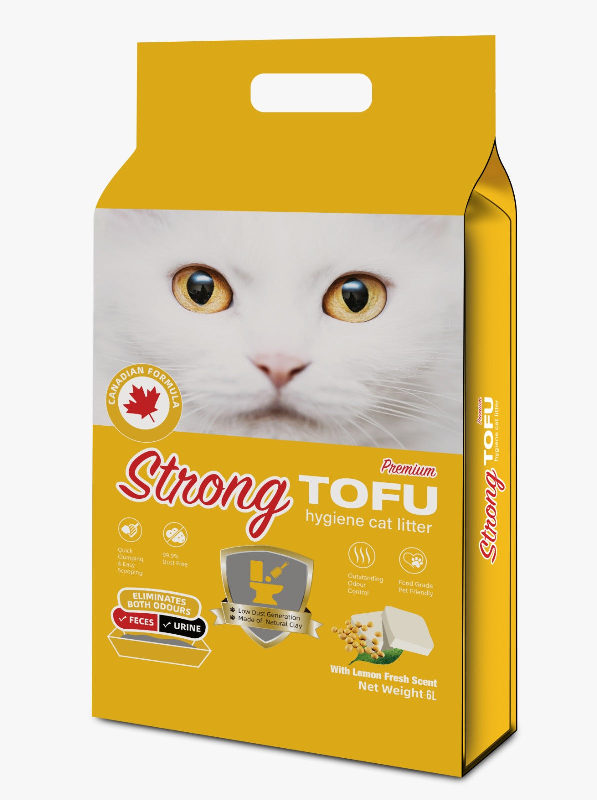 Strong Premium TOFU hygiene cat litter 6L