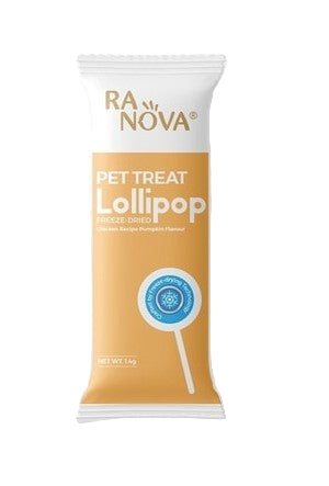 Ranova Cat Treats Lollipop with Chicken Recipe Pumpkin Flavor 1.4G