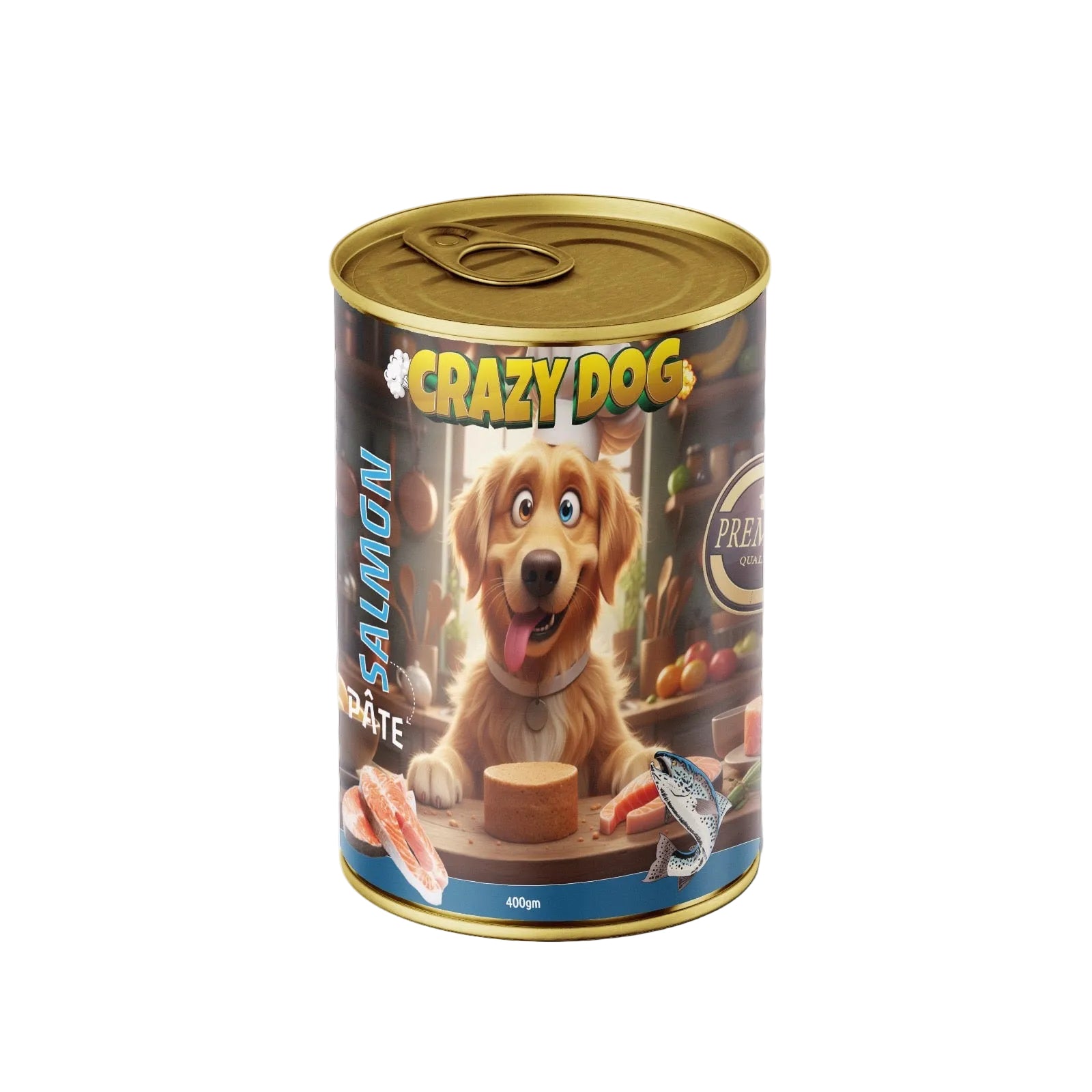 Crazy Dog Patè Dog Wet Food with Salmon 400G
