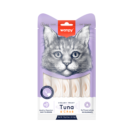 Wanpy Cat Creamy Treat Tuna & Crab Flavor