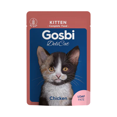 Gosbi Delicat Chicken Loaf Pate Kitten Cats 70g