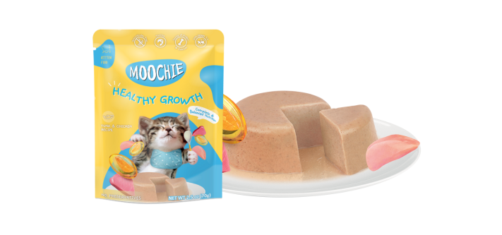 Moochie  HEALTHY GROWTH Tuna Mousses for Kitten 70G
