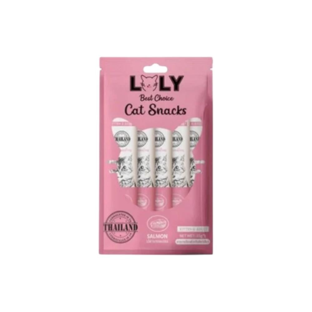 Loly Cat Liquid Snacks with Salmon 5x15G