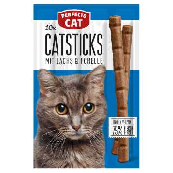 Perfecto Cat 10X Catsticks Mit Lachs & Forelle 50g