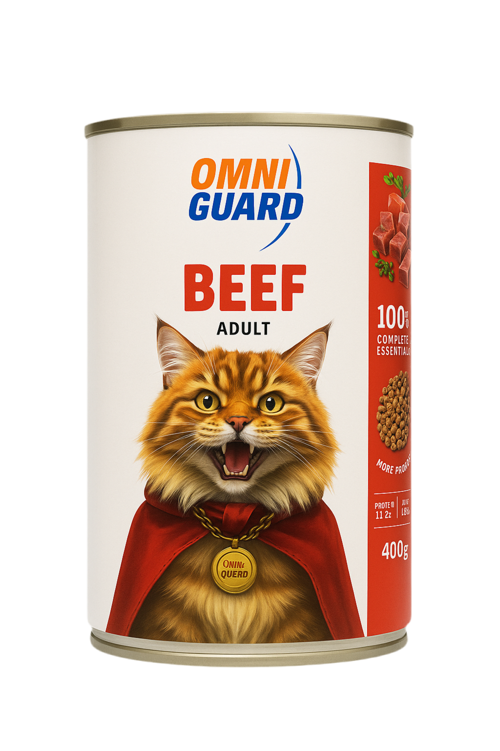 Omni Guard Wet Food for Adult Cat with Beef 400G