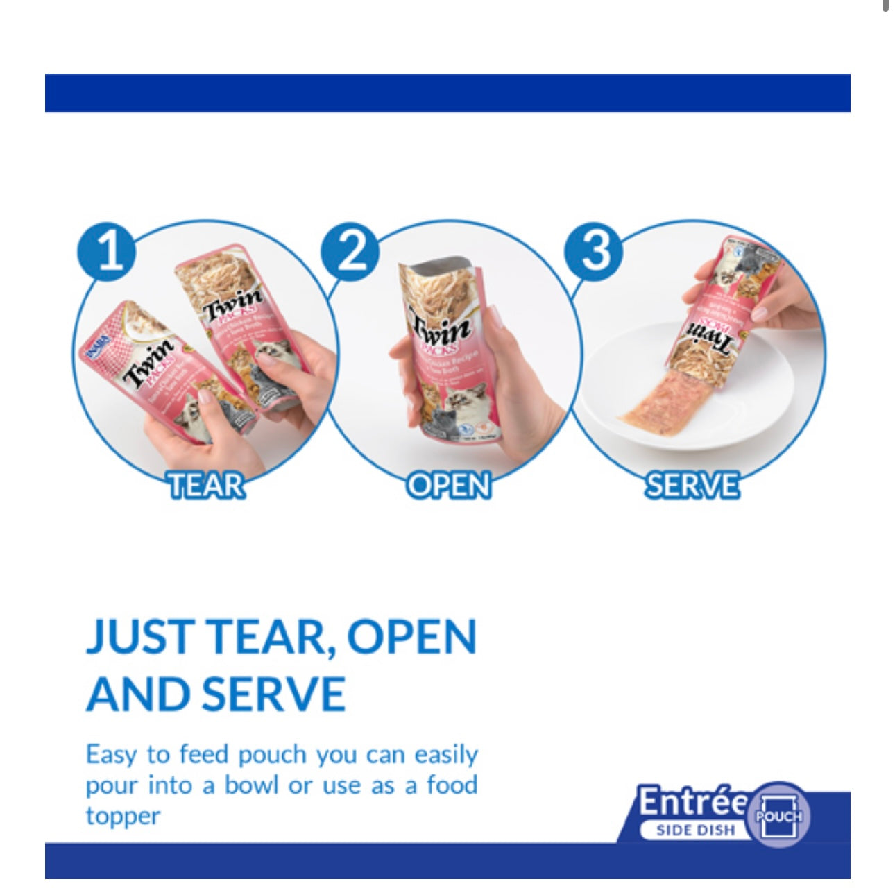 Inaba Twin Tuna & Chicken Cat Wet Food in Scallop Broth 2x40G