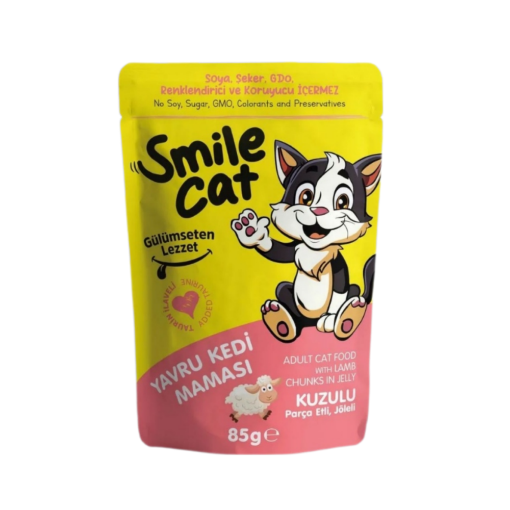 Smile Cat Wet Food with Lamb in Gravy for Kittens 100G