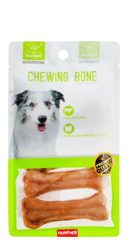Nunbell Brown Bone Dog Rawhide Treats 4pcs