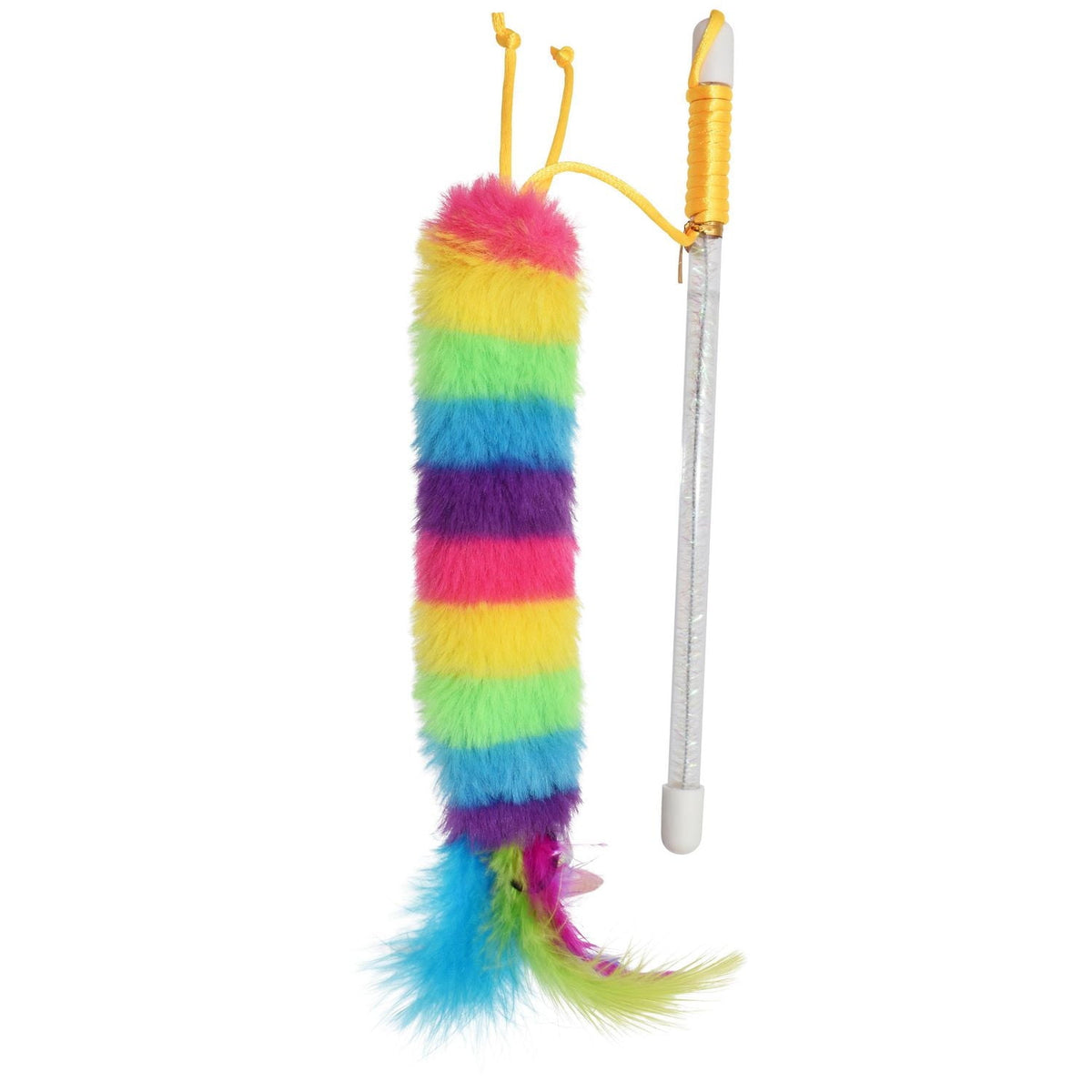 Multipet Caterpillar Rainbow Wand Cat Toy