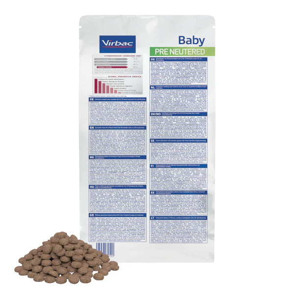 Virbac Cat Baby Pre Neutered Cat Dry Food 1.5kg