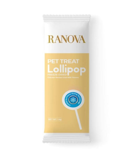 Ranova Cat Treats Lollipop with Chicken Recipe Goat Milk Flavor 1.4G
