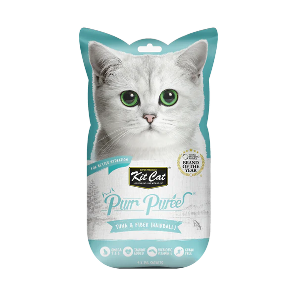 Kit Cat Purr Puree Liquid Treat with Different Flavors 4×15 gm