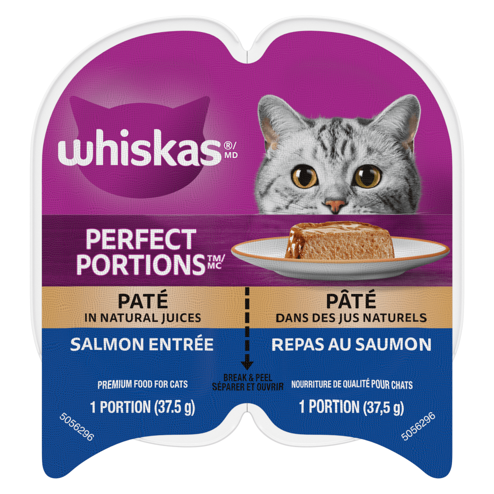 WHISKAS® PERFECT PORTIONS® Cuts in Pate Salmon Entrée