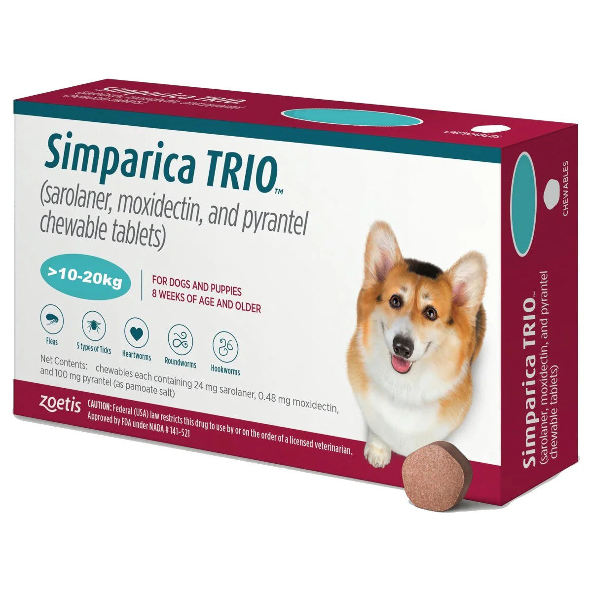 Simparica TRIO One Tablet