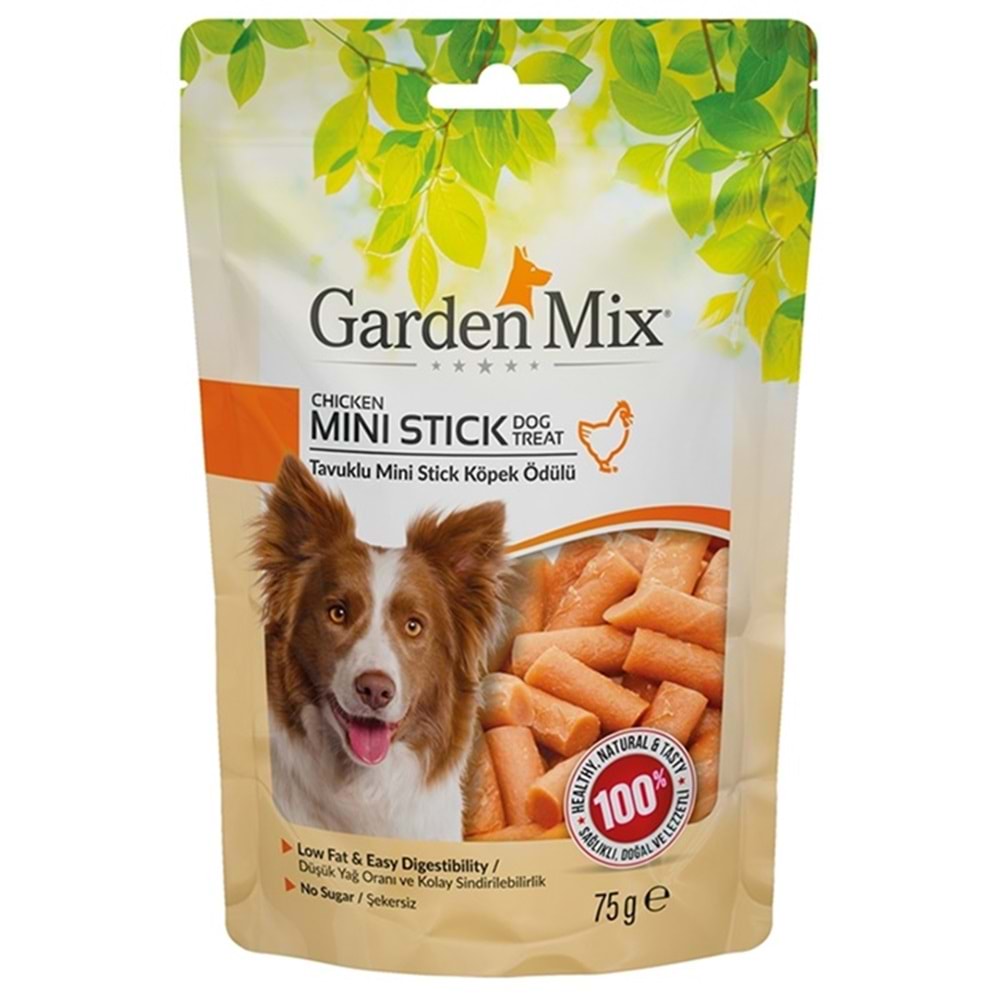 Gardenmix Chicken Mini Stick Dog Treat 75G