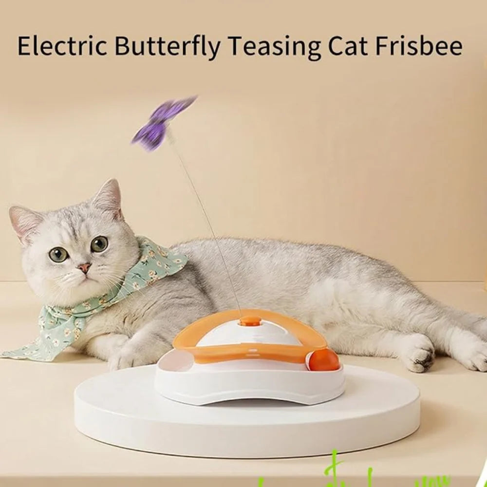 Nunbell Cat Toy Roll Around Flutter Bug