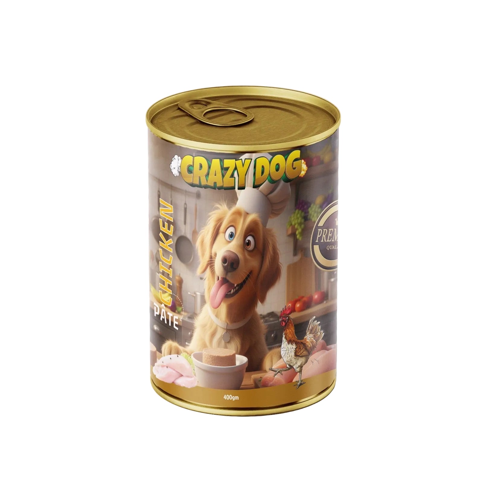 Crazy Dog Patè Dog Wet Food with Chicken 400G