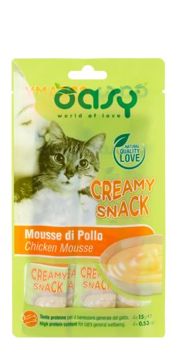 Oasy Chicken Mousse Creamy Cat Treats 4x15G