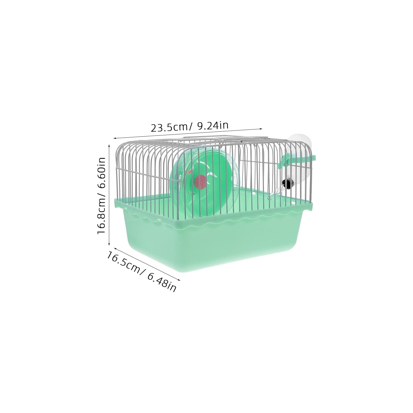 Green Portable Cage for Small Animals, suitable for Hamsters and Chinchillas