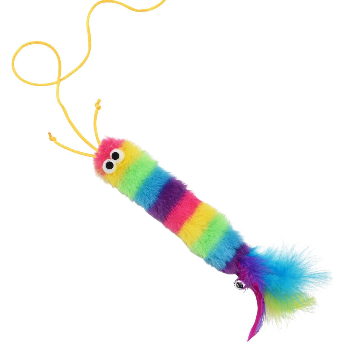 Multipet Caterpillar Rainbow Wand Cat Toy