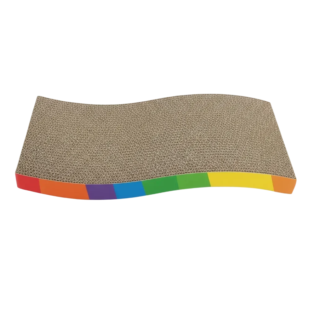 1pc Corrugated Cardboard Cat Scratching Post - Catnip 42 Cm * 19 Cm