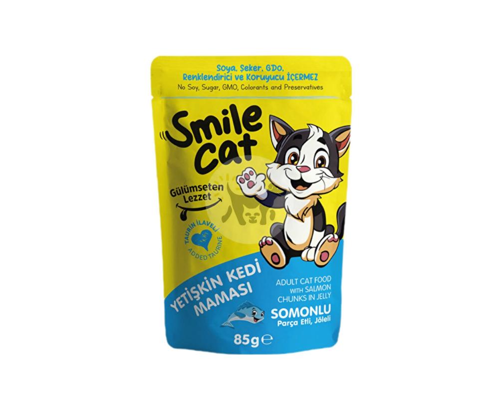 Smile Cat Wet Food with Salmon in Gravy 100G