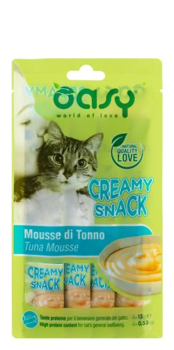 Oasy Tuna Mousse Creamy Cat Treats 4x15G