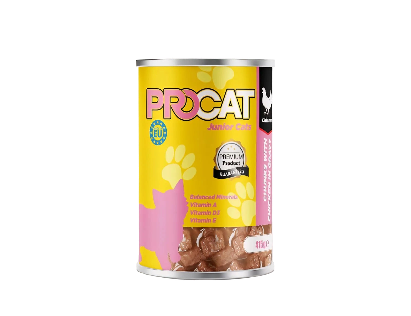Pro Cat Wet Food For Kittens in Chunks with Chicken 415G