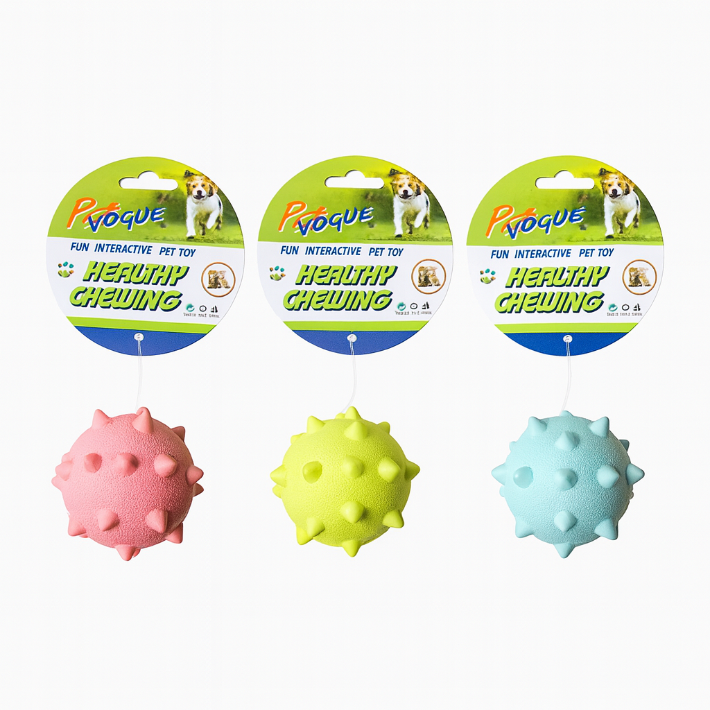 Pet Vogue Healthy Chewing Toy – Scented Meat Flavor Ball for Dogs