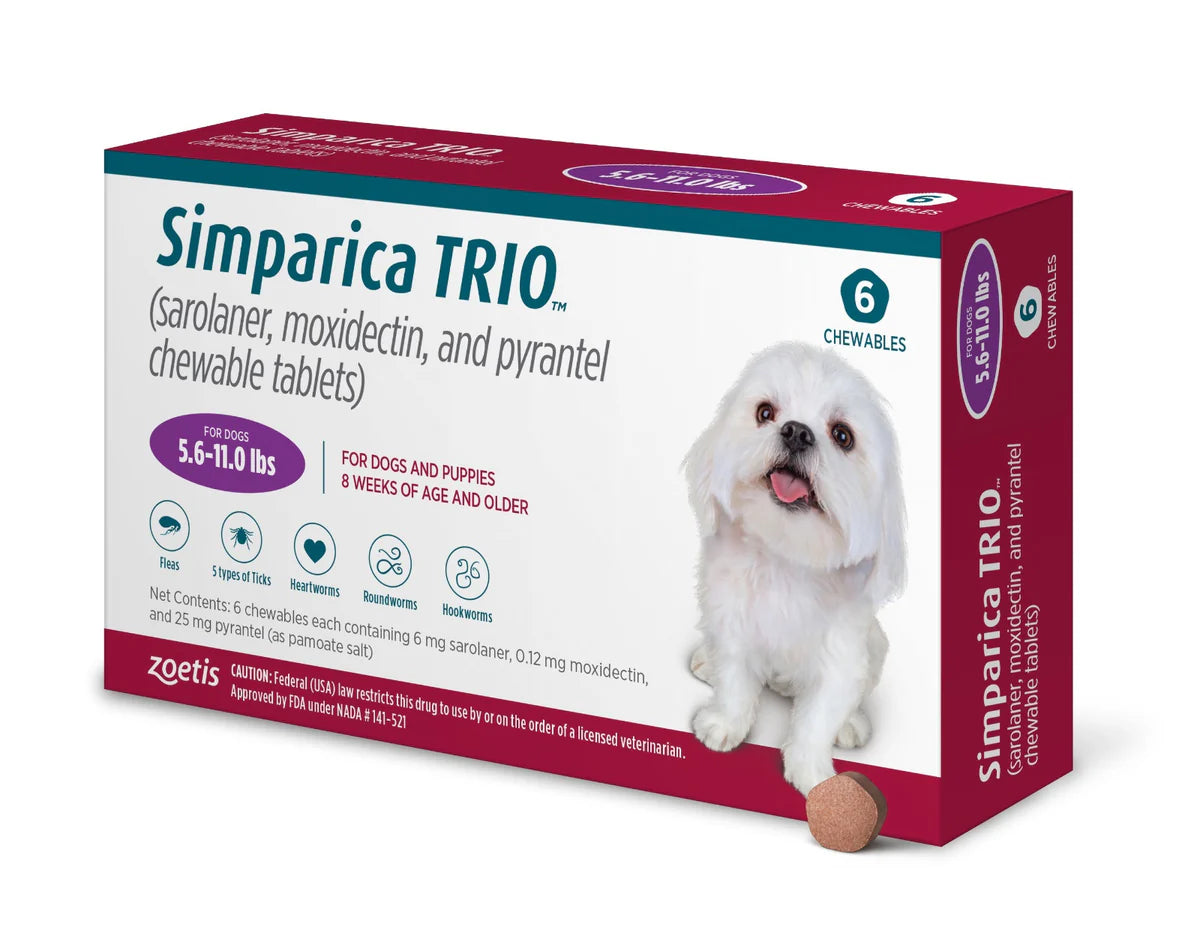 Simparica TRIO 2.5-10kg | Six tablet