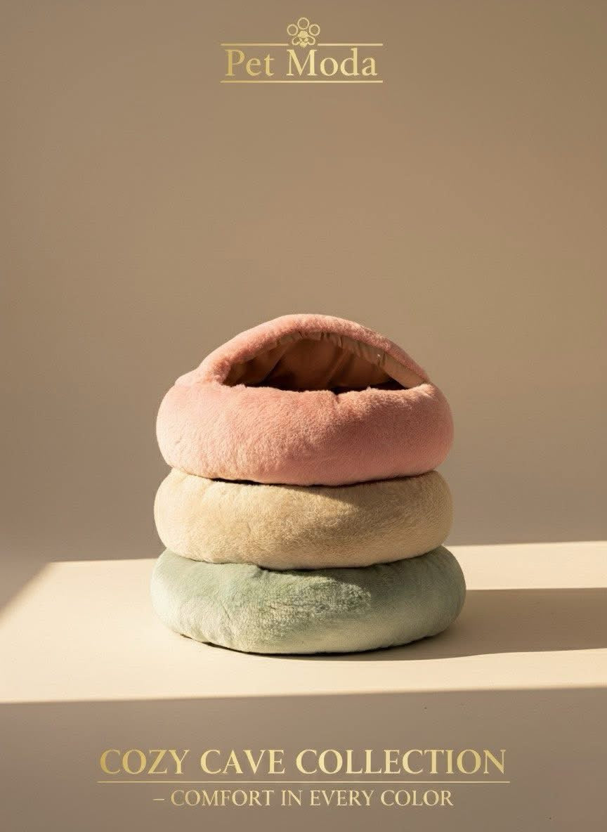 Pet Moda Cozy Cave Pet Bed Round Plush Design 50x20cm